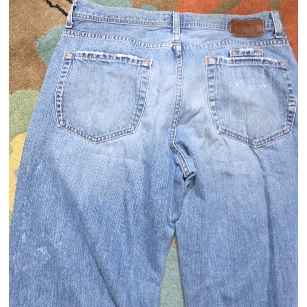 VTG Buckle BKE Jeans‎ Mens 34x34.5 Blue Marshall Wide Leg Baggy Straight 90s Y2K